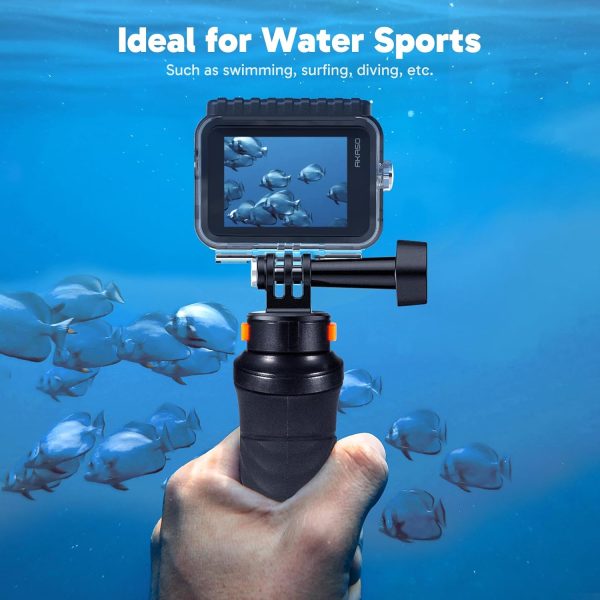 AKASO Brave 7 LE 4K30FPS 20MP WiFi Action Camera with Touch Screen EIS 2.0 Zoom Remote Control 131ft Waterproof Underwater Camera with Waterproof Floating Hand Grip and Carrying Case Bundle - Image 2