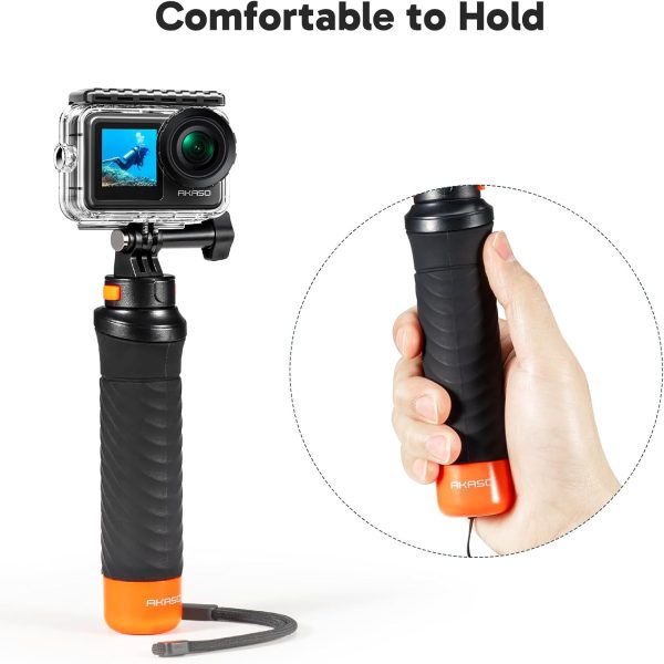 AKASO Brave 7 LE 4K30FPS 20MP WiFi Action Camera with Touch Screen EIS 2.0 Zoom Remote Control 131ft Waterproof Underwater Camera with Waterproof Floating Hand Grip and Carrying Case Bundle - Image 6