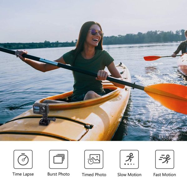 AKASO Brave 7 LE 4K30FPS 20MP WiFi Action Camera with Touch Screen EIS 2.0 Zoom Remote Control 131ft Waterproof Underwater Camera with Waterproof Floating Hand Grip and Carrying Case Bundle - Image 7