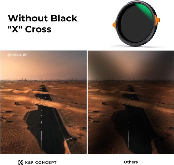 K&F Concept 67mm ND4-64 (2-6 Stops) ND Lens Filter Variable & CPL Polarizers Filter 2-in-1, 28 Multi-Coated Polarizing and Neutral Density Camera Lens Filter (Nano-X Series) - Image 3