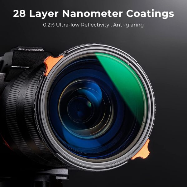K&F Concept 67mm ND4-64 (2-6 Stops) ND Lens Filter Variable & CPL Polarizers Filter 2-in-1, 28 Multi-Coated Polarizing and Neutral Density Camera Lens Filter (Nano-X Series) - Image 6